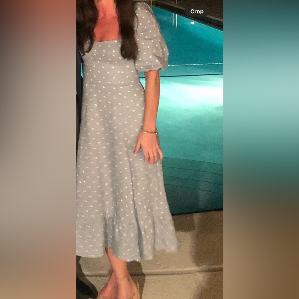Reformation polka dot dress
